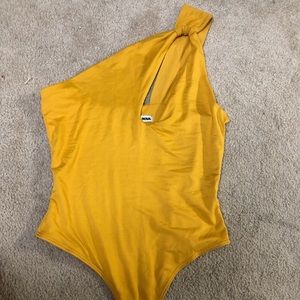 Yellow halter top